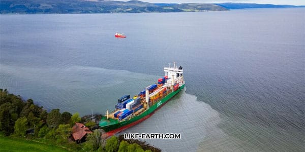 Man Awakens to Find 443-Foot Cargo Vessel Ran Aground in His Backyard